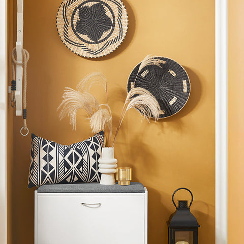 Rootz Shoe Bench with Storage - Shoe Tipper - Shoe Rack - Space-Saving Design - Comfortable Seating - Scratch-Resistant Rubber Feet - 60cm x 47cm x 24cm