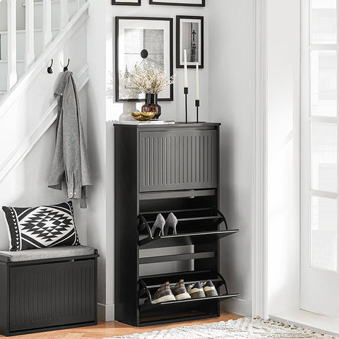 Rootz Verstelbare Schoenenkast - Schoenenkantelaar - Schoenenrek - Veelzijdige opslag - Verstelbare compartimenten - Eenvoudige montage - 61 cm x 120 cm x 26 cm