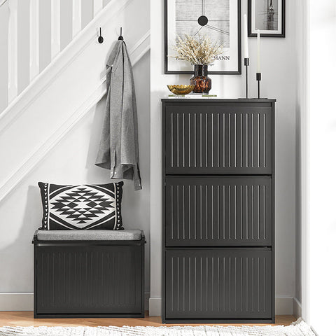 Rootz Verstelbare Schoenenkast - Schoenenkantelaar - Schoenenrek - Veelzijdige opslag - Verstelbare compartimenten - Eenvoudige montage - 61 cm x 120 cm x 26 cm