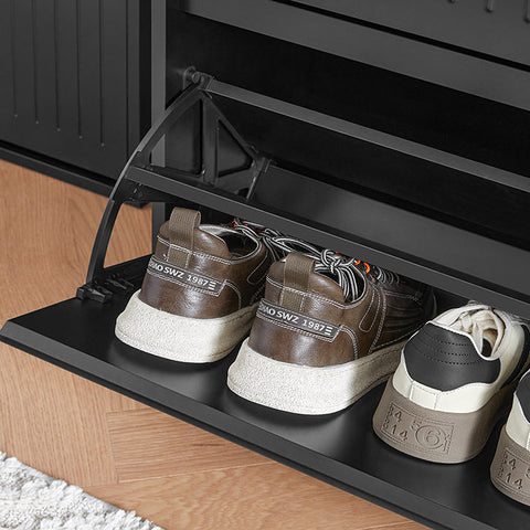 Rootz Verstelbare Schoenenkast - Schoenenkantelaar - Schoenenrek - Veelzijdige opslag - Verstelbare compartimenten - Eenvoudige montage - 61 cm x 120 cm x 26 cm