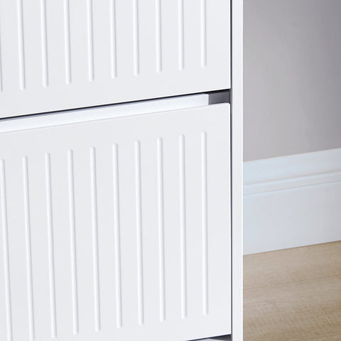 Rootz Schoenen Opberg Organizer Kast - Schoenenrek - Schoenenhouder - Verstelbare Planken - MDF Materiaal - 61cm x 120cm x 26cm