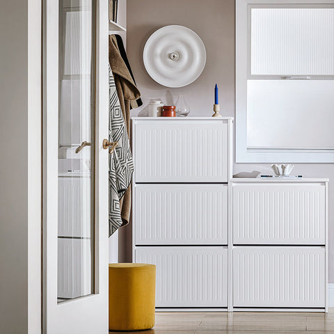 Rootz Schoenen Opberg Organizer Kast - Schoenenrek - Schoenenhouder - Verstelbare Planken - MDF Materiaal - 61cm x 120cm x 26cm