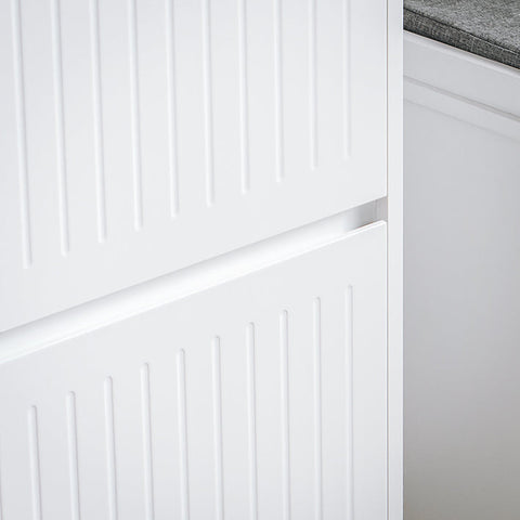 Rootz Schoenenkipperkast - Schoenenrek - Schoenenopbergorganisator - Veelzijdige opslag - Eenvoudige montage - Duurzaam MDF-materiaal - 61 cm x 100 cm x 26 cm