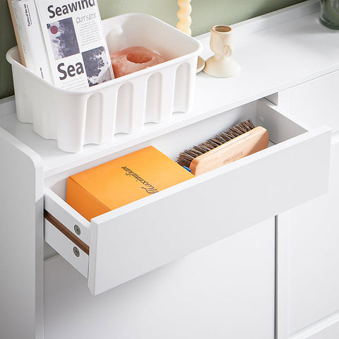 Rootz Shoe Storage Unit - Shoe Organizer - Entryway Cabinet - Space-Saving Design - MDF Material - 98x95x19cm