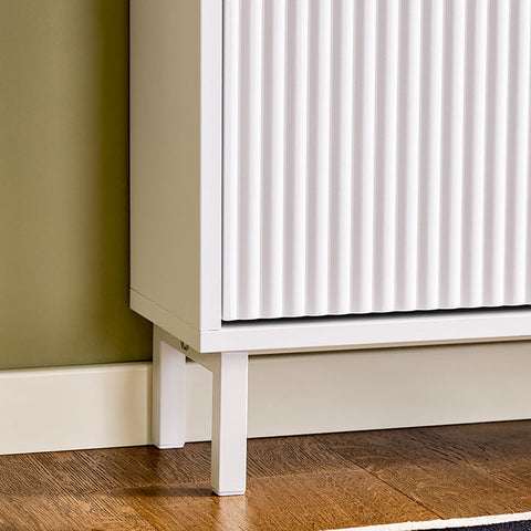 Rootz Space-Saving Shoe Cabinet - Footwear Storage - Shoe Organizer - Maximizes Space - 50x130x19cm