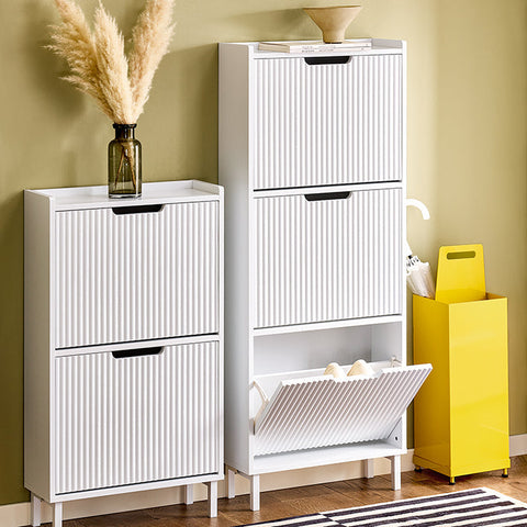 Rootz Space-Saving Shoe Cabinet - Footwear Storage - Shoe Organizer - Maximizes Space - 50x130x19cm