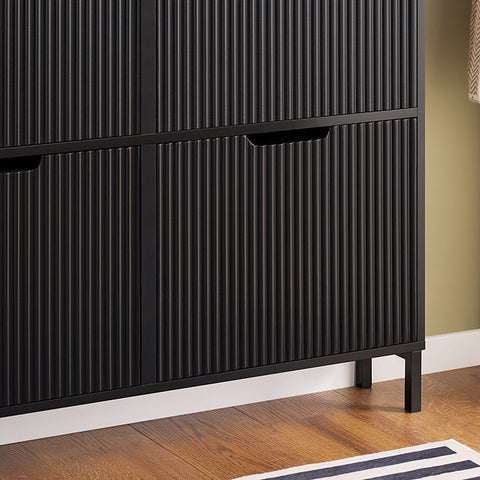 Rootz Shoe Tipper Storage Cabinet - Shoe Organizer - Shoe Rack - Extra Stability - 100x91x19cm