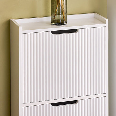 Rootz Shoe Cabinet - Shoe Organizer - Shoe Rack - Space-Saving Design - 50x90x19cm - Ideal for Entrance Areas