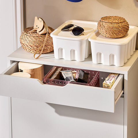 Rootz Shoe Cabinet - Shoe Organizer - Storage Unit - Elegant Storage - 60x90x30cm - Ideal for Small Spaces