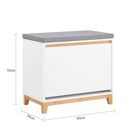 Rootz Shoe Cabinet - Shoe Organizer - Shoe Storage - Optimal Space Use - 60cm x 55cm x 34cm