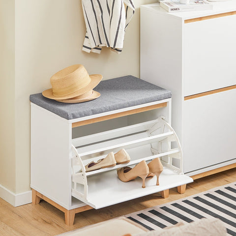 Rootz Shoe Cabinet - Shoe Organizer - Shoe Storage - Optimal Space Use - 60cm x 55cm x 34cm