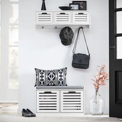 Rootz Shoe Rack - Storage Rack - Shoe Organizer - Adjustable Shelves - MDF & PB - 71cm x 43cm x 35cm