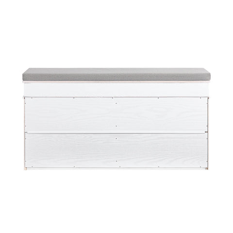 Rootz Shoe Bench - Shoe Storage Cabinet - Narrow Shoe Organizer - Durable MDF & PB - 104cm x 51cm x 24cm - Holds 8 Pairs & 260kg Capacity