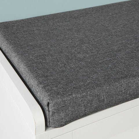 Rootz Schoenenopbergbank - Ingangsbank - Schoenenorganizer - Gedempte zitting - Ademende lamellendeuren - 105 cm x 49 cm x 37 cm