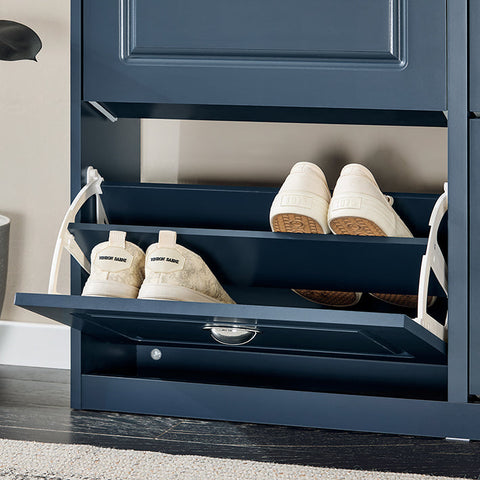 Rootz Shoe Storage Cabinet - Shoe Organizer - Shoe Rack - Space-Saving Design - 55x83x24cm