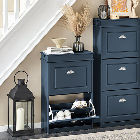 Rootz Shoe Storage Cabinet - Shoe Organizer - Shoe Rack - Space-Saving Design - 55x83x24cm