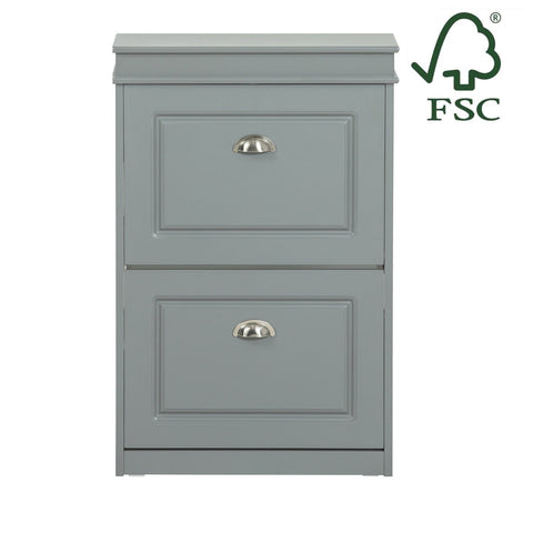 Rootz Schoenenkast met 2 kleppen - Schoenenkantelaar - Schoenenorganizer - FSC-gecertificeerd - Aan de muur te bevestigen - 100% recyclebare verpakking - 53 cm x 82 cm x 24 cm