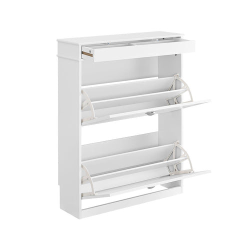 Rootz Shoe Cabinet - Footwear Organizer - Shoe Storage - High Capacity - Holds 12 Pairs - 75x96x24 cm