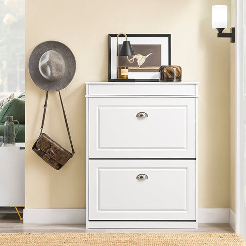 Rootz Shoe Cabinet - Footwear Organizer - Shoe Storage - High Capacity - Holds 12 Pairs - 75x96x24 cm