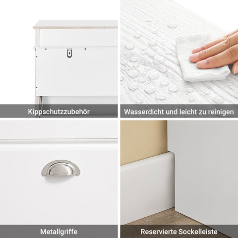 Rootz Shoe Cabinet - Footwear Organizer - Shoe Storage - High Capacity - Holds 12 Pairs - 75x96x24 cm