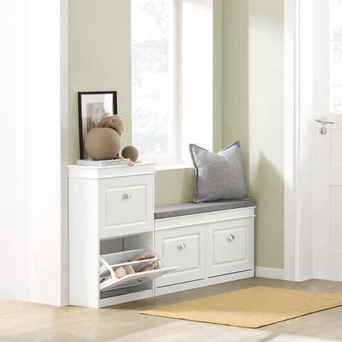 Rootz Schoenenkast met 2 kleppen - Schoenenkantelaar - Schoenenkast - FSC-gecertificeerd - Aan de muur te bevestigen - 100% recyclebare verpakking - 54 cm x 83 cm x 24 cm