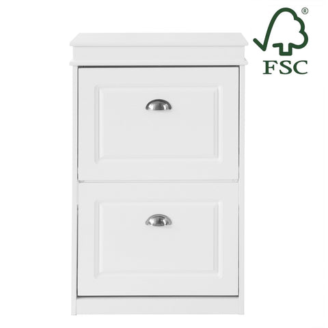 Rootz Schoenenkast met 2 kleppen - Schoenenkantelaar - Schoenenkast - FSC-gecertificeerd - Aan de muur te bevestigen - 100% recyclebare verpakking - 54 cm x 83 cm x 24 cm