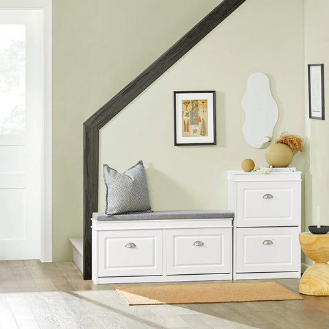 Rootz Schoenenkast met 2 kleppen - Schoenenkantelaar - Schoenenkast - FSC-gecertificeerd - Aan de muur te bevestigen - 100% recyclebare verpakking - 54 cm x 83 cm x 24 cm