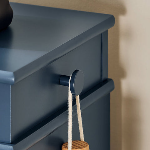 Rootz Shoe Storage Bench - Entryway Organizer - Blue MDF Shoe Cabinet - Includes Seat Cushion - Space-Saving 60x52x24cm