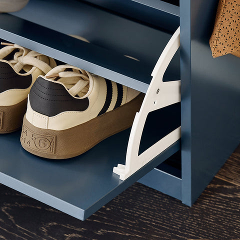 Rootz Shoe Storage Cabinet - Footwear Organizer - Shoe Holder - Space-saving Shoe Rack - With Flap - 75x52x24cm