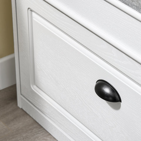 Rootz Shoe Bench - Space-Saving Design - Multifunctional Shoe Rack - Durable MDF - Supports 180kg - 75cm x 51cm x 24cm