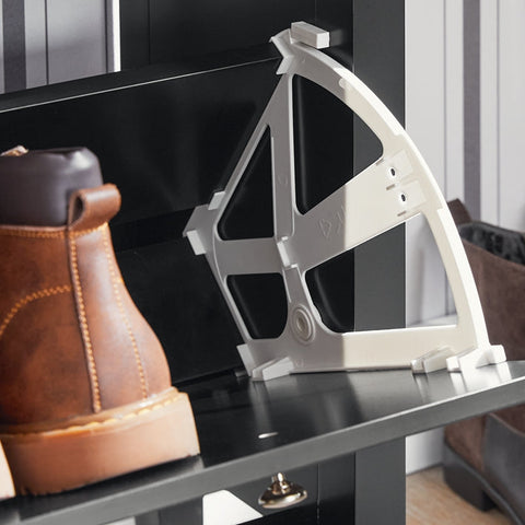 Rootz Shoe Cabinet - Entryway Storage - Shoe Organizer - MDF - Spacious Drawer - 80cm x 108cm x 25cm - Pre-sale Until 16/10/2024