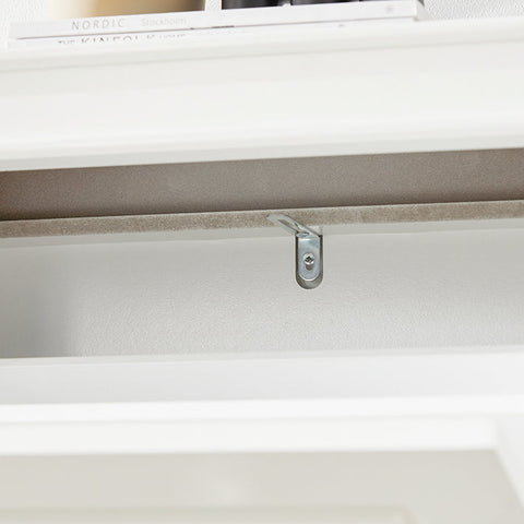 Rootz White Shoe Cabinet - Shoe Tipper - Shoe Organizer - FSC Certified - Sturdy Construction - Wall Attachable - 53cm x 117cm x 24cm