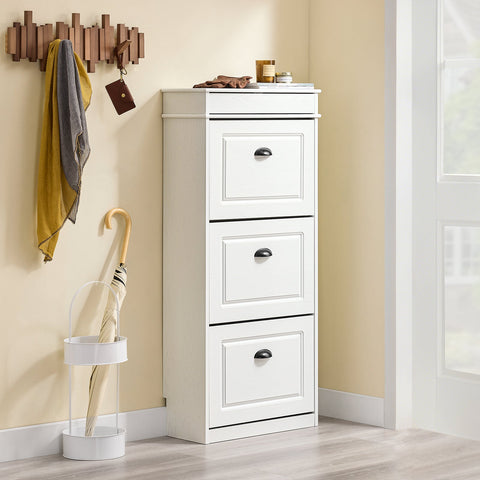 Rootz Shoe Cabinet - Shoe Tipper - Storage Shelf - Space-Saving Design - 53cm x 118cm x 24cm