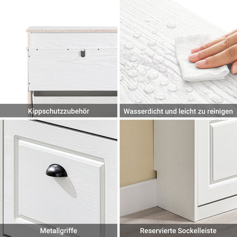 Rootz Shoe Cabinet - Shoe Tipper - Storage Shelf - Space-Saving Design - 53cm x 118cm x 24cm