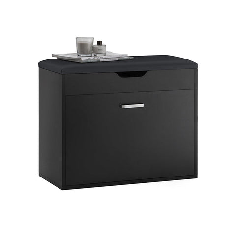 Rootz Shoe Bench with Storage - Shoe Tipper - Sitting Chest of Drawers - Space-Saving Design - Hidden Compartment - Comfortable Seat Cushion - 60cm x 50cm x 30cm