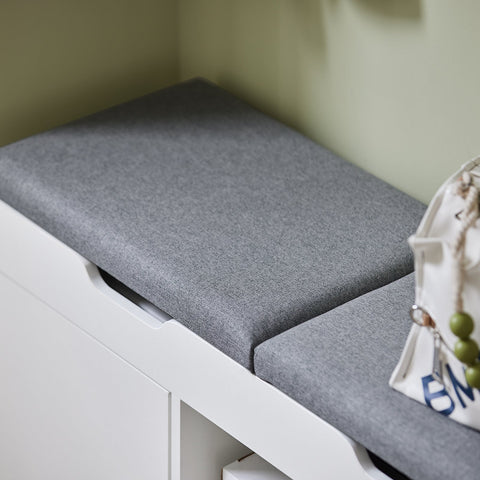 Rootz Shoe Storage Bench - Entryway Bench - Shoe Organizer - Adjustable Shelves - Dual-Seat - Space-Saving - 100cm x 48cm x 34cm