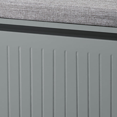 Rootz MDF Shoe Cabinet - Footwear Organizer - Entryway Storage - Comfortable Seat Cushion - 80x45x26cm