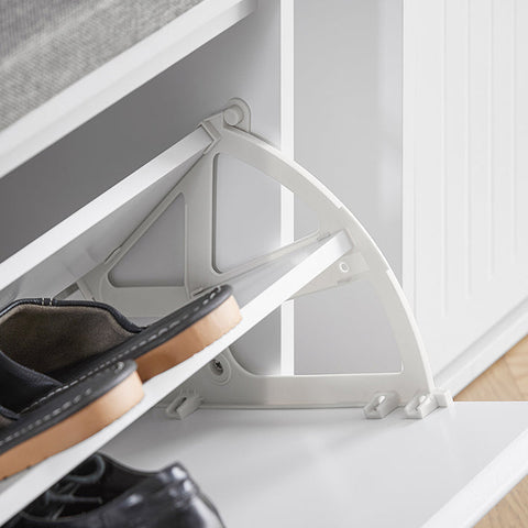 Rootz Shoe Storage Bench - Shoe Cabinet - Footwear Organizer - Comfortable Cushion - MDF, 100x46x26cm