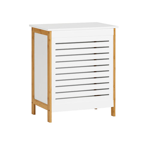Rootz Laundry Chest - Laundry Collector - Laundry Basket - MDF and Bamboo - Spacious Storage - Chic Design - Easy Assembly - 50cm x 30cm x 60cm