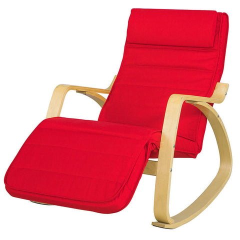 Rootz Rocking Chair - Nursing Chair - Relaxation Seat - Adjustable Comfort - Washable Cotton Cover - Modern Design - 69cm x 62cm x 73.5cm