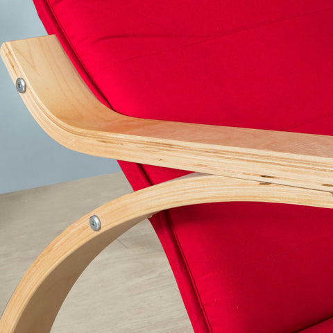 Rootz Rocking Chair - Nursing Chair - Relaxation Seat - Adjustable Comfort - Washable Cotton Cover - Modern Design - 69cm x 62cm x 73.5cm