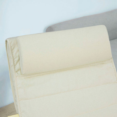 Rootz Rocking Chair - Nursing Chair - Swing Chair - 100% Cotton Cover - Adjustable Footrest - Modern Design - Birch Wood and Steel Frame - 10kg - 120kg Load Capacity - 5-Way Adjustable Footrest