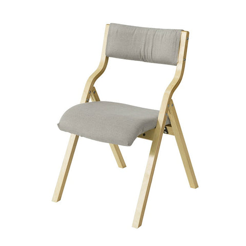 Rootz Folding Chair - Kitchen Chair - Desk Chair for Children - Birch Wood Frame - Padded Comfort - Removable Washable Cover - 48cm x 14cm x 91cm
