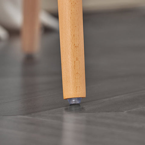 Rootz Bar Stool Set of 2 - Counter Stool - Kitchen Stools - Padded Curved Seat - All-Round Footrest - Simple Elegant Design - 44cm x 44cm x 90cm - Dark Gray