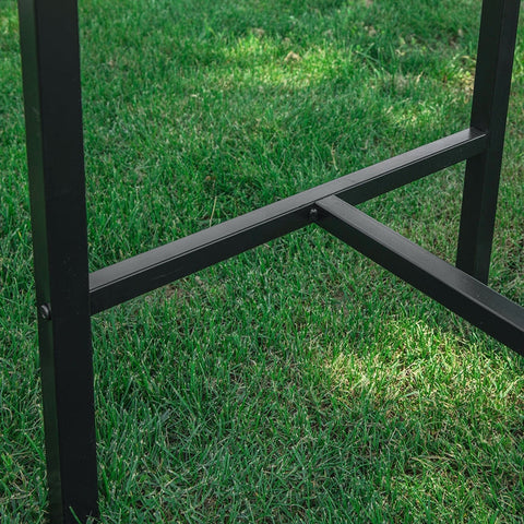 Rootz Modern Bar Stool Set of 2 - Counter Stools - High Chairs - Comfortable Backrest - Integrated Footrest - Ideal for Bars and Cafes - 39cm x 95cm x 41cm