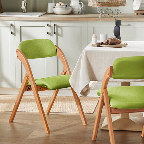 Rootz Folding Chair - Kitchen Chair - Desk Chair - Padded Comfort - Space-Saving Design - Removable Washable Cover - 47cm x 77cm x 60cm