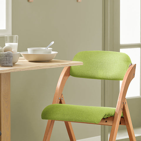 Rootz Folding Chair - Kitchen Chair - Desk Chair - Padded Comfort - Space-Saving Design - Removable Washable Cover - 47cm x 77cm x 60cm