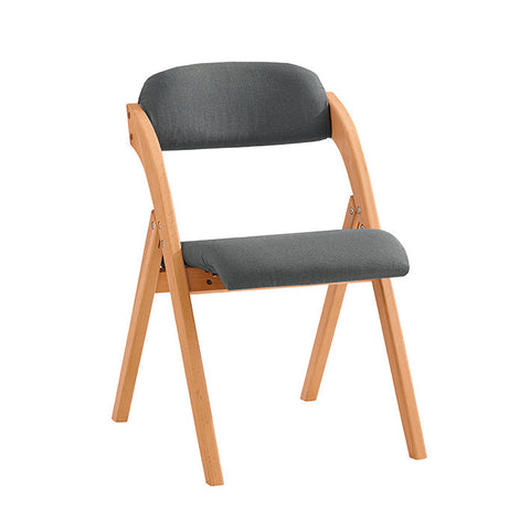 Rootz Folding Chair - Kitchen Chair - Desk Chair - Dark Gray - Padded Comfort - Space-Saving Design - Removable Washable Cover - 47cm x 77cm x 60cm