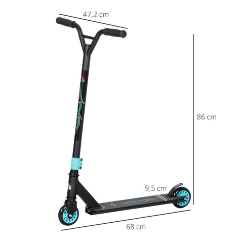 Rootz Pro Stunt Scooter - Kick Scooter - Freestyle Tricks - Safe Non-Slip Deck - 68L x 47.2W x 86H cm