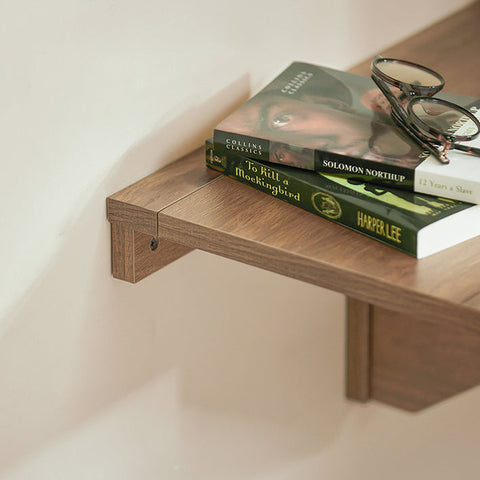 Rootz Wall-Mounted Folding Table - Kitchen Table - Desk - Space-Saving Design - Durable PB Material - Ideal for Small Spaces and Children's Rooms - 60cm x 26cm x 40cm